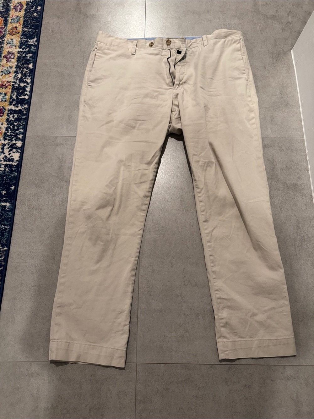 Polo by Ralph Lauren Khaki Lightweight Chinos in Beige